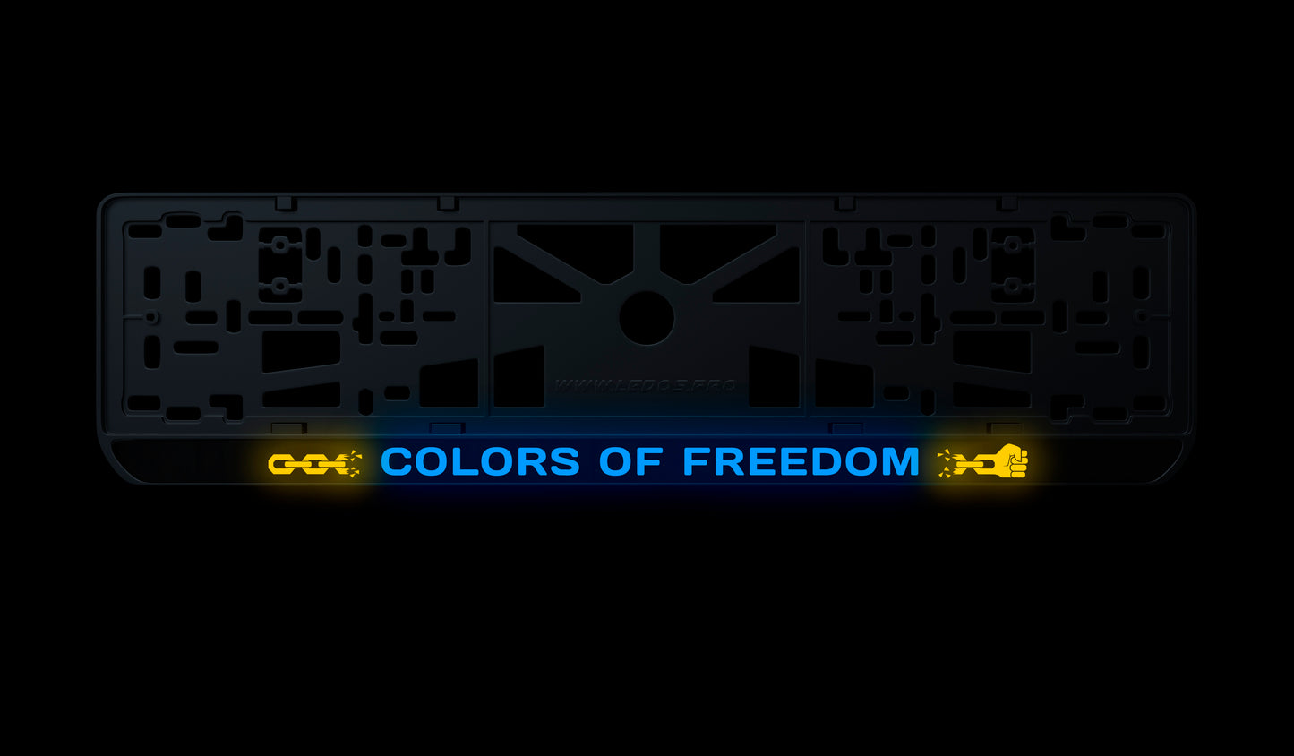 Рамка номерного знаку: Colors of Freedom