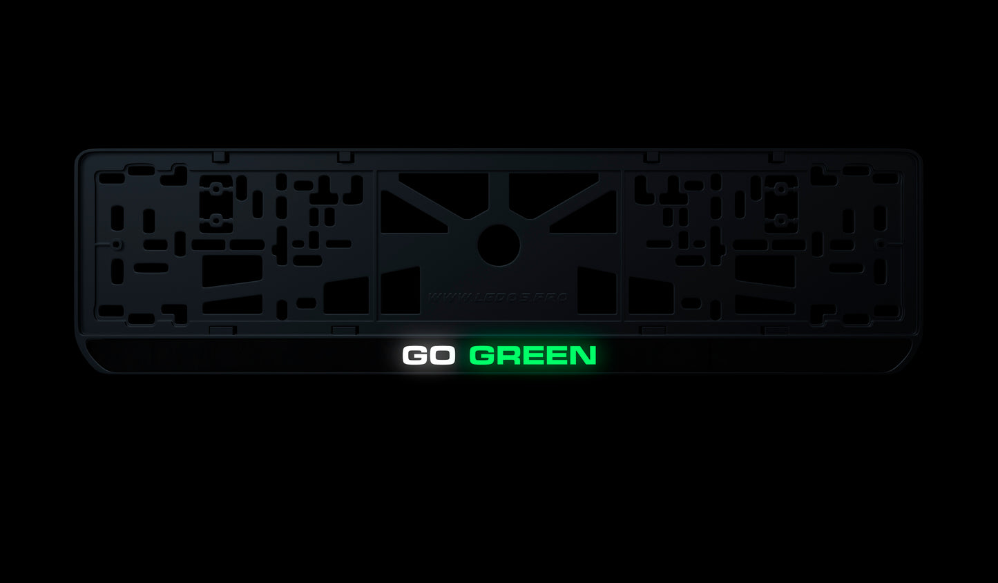 Рамка номерного знаку: GO GREEN