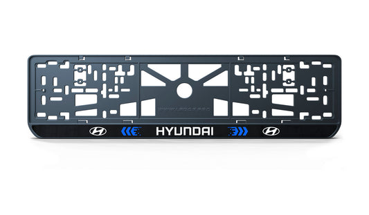 Рамка номерного знаку: Hyundai (стиль #3)