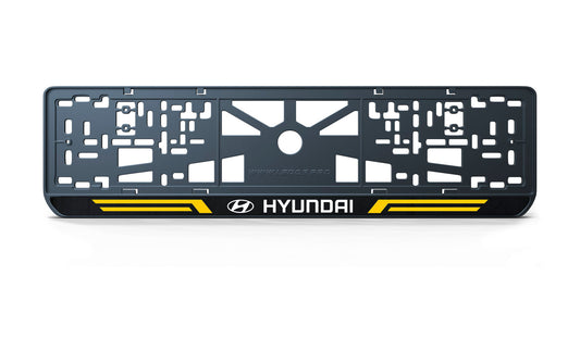 Рамка номерного знаку: Hyundai (стиль #4)