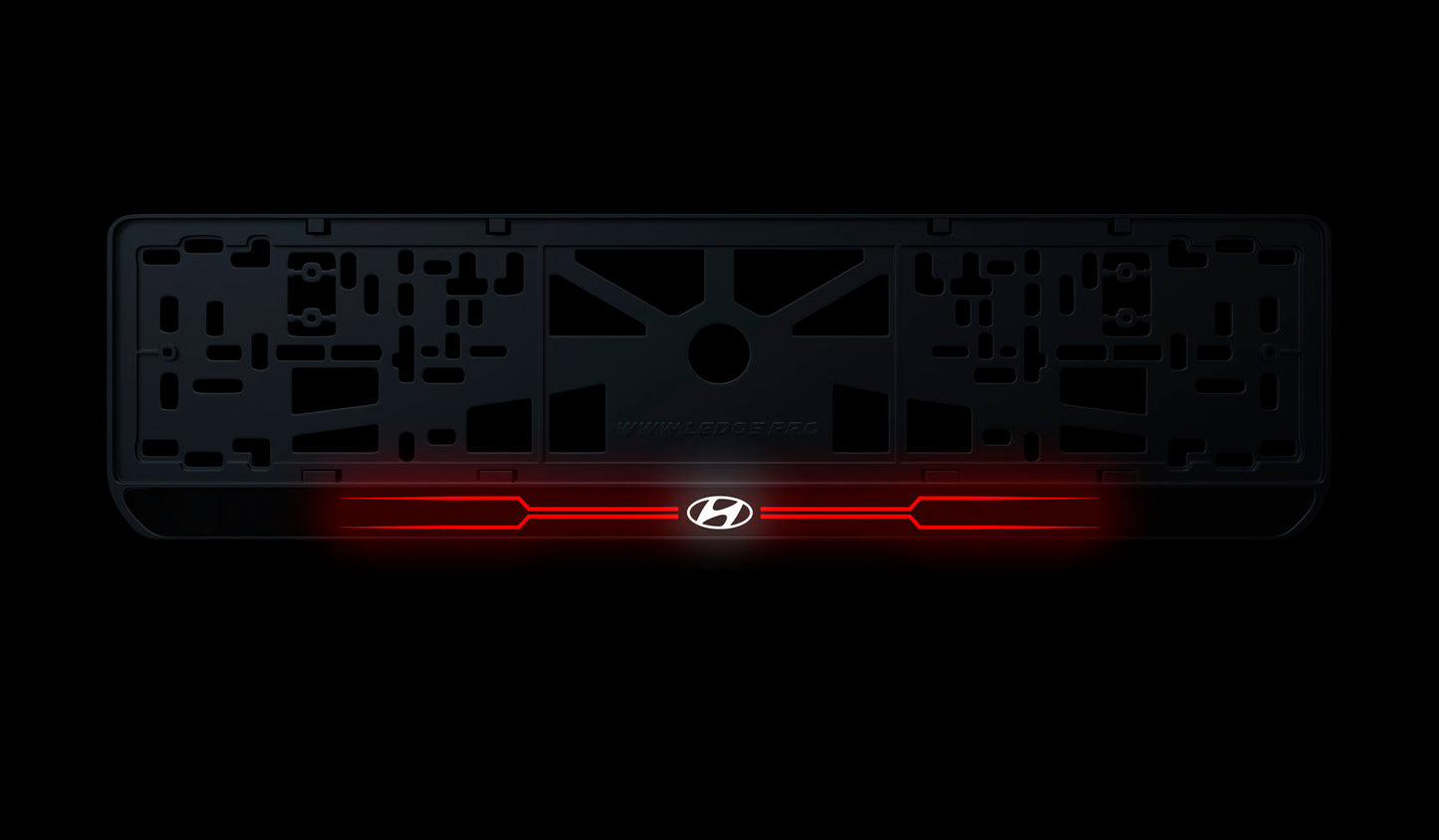 Рамка номерного знаку: Hyundai (стиль #6)