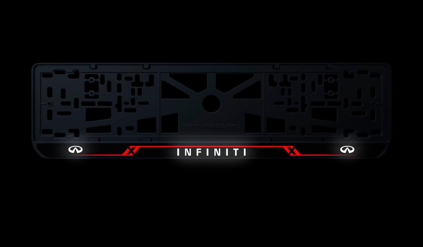 Рамка номерного знаку: Infiniti (стиль #8)