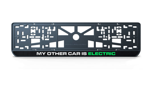 Рамка номерного знаку: MY OTHER CAR IS ELECTRIC