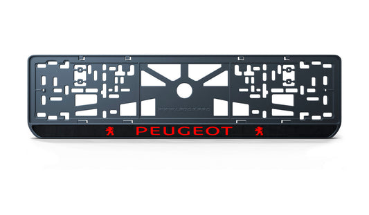 Рамка номерного знаку: Peugeot (стиль #2)