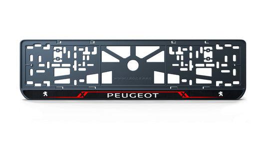 Рамка номерного знаку: Peugeot (стиль #8)