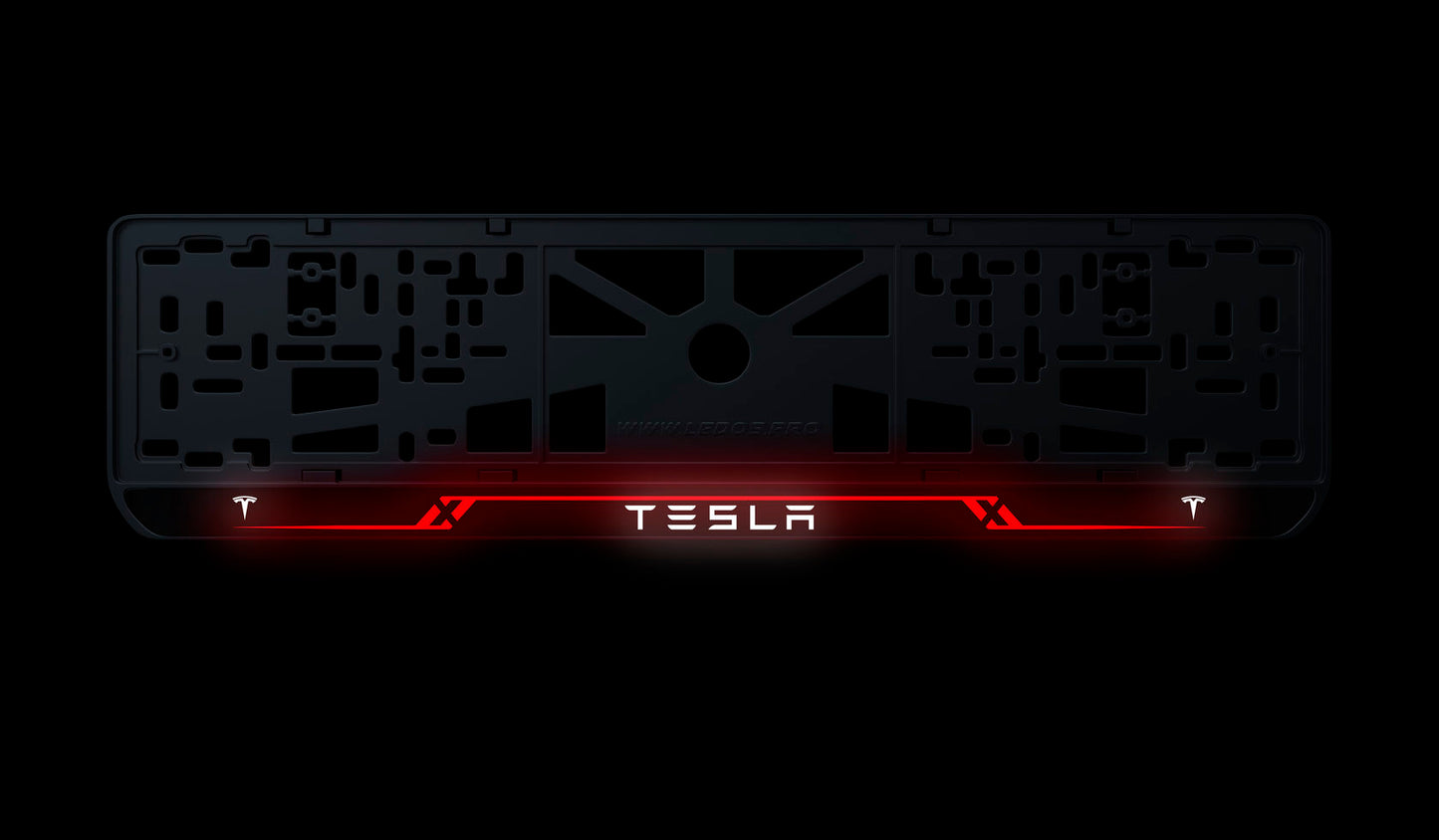 Рамка номерного знаку: Tesla (стиль #8)
