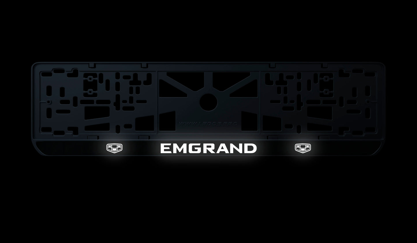 Рамка номерного знаку: Emgrand (стиль #1)