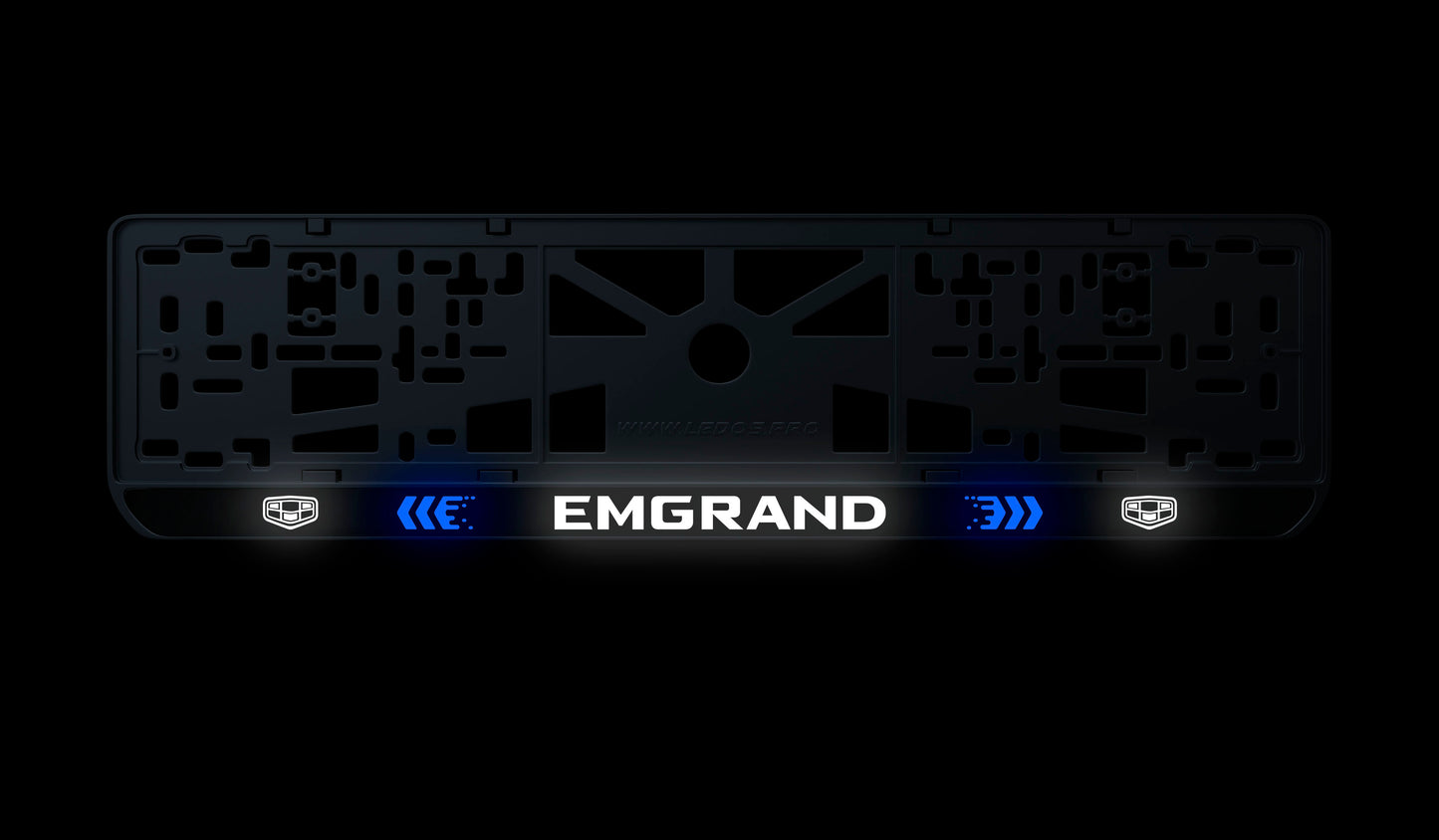 Рамка номерного знаку: Emgrand (стиль #3)