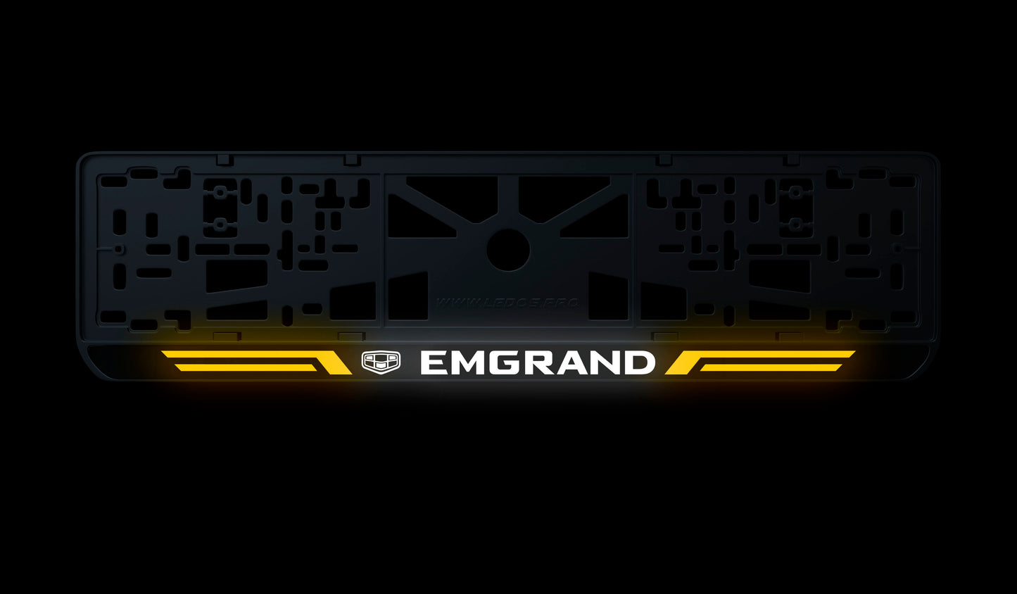 Рамка номерного знаку: Emgrand (стиль #4)