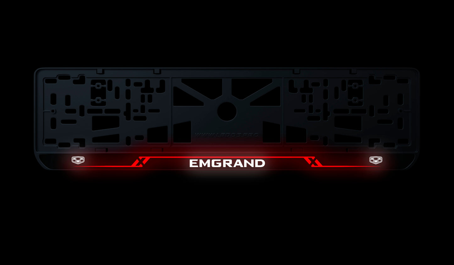 Рамка номерного знаку: Emgrand (стиль #8)