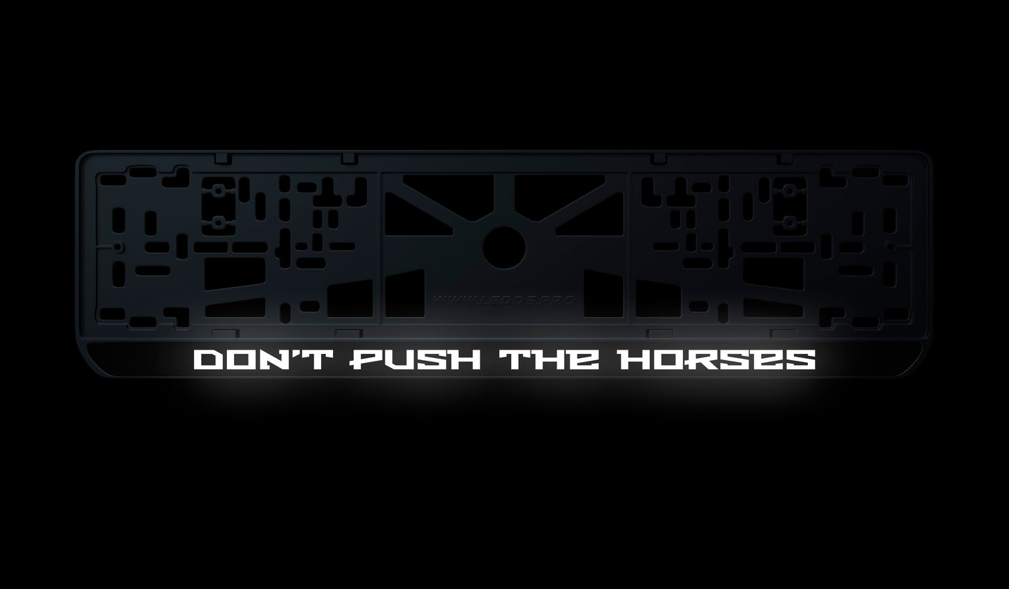 Рамка номерного знаку: Don't Push the Horses v.2