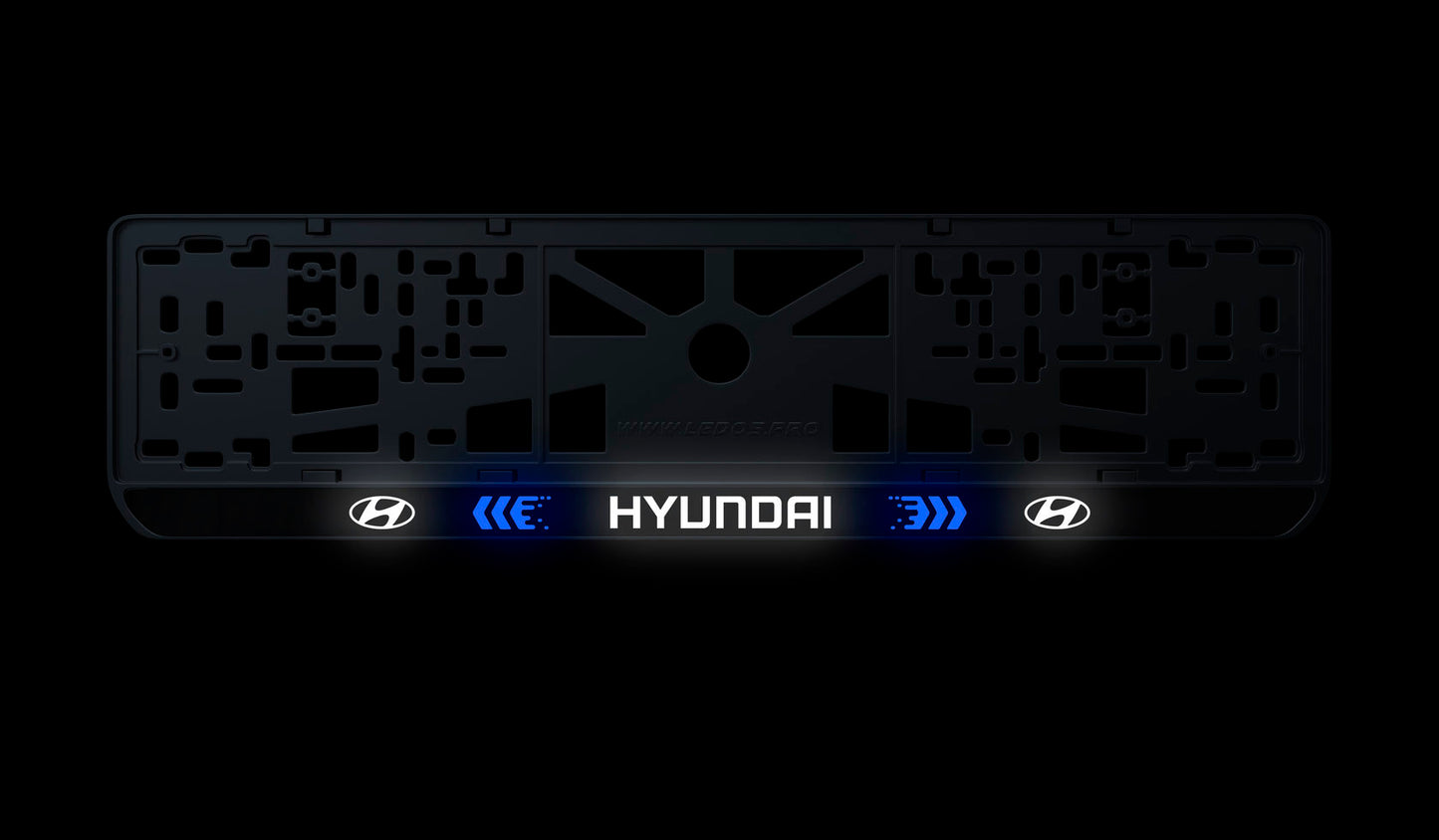 Рамка номерного знаку: Hyundai (стиль #3)