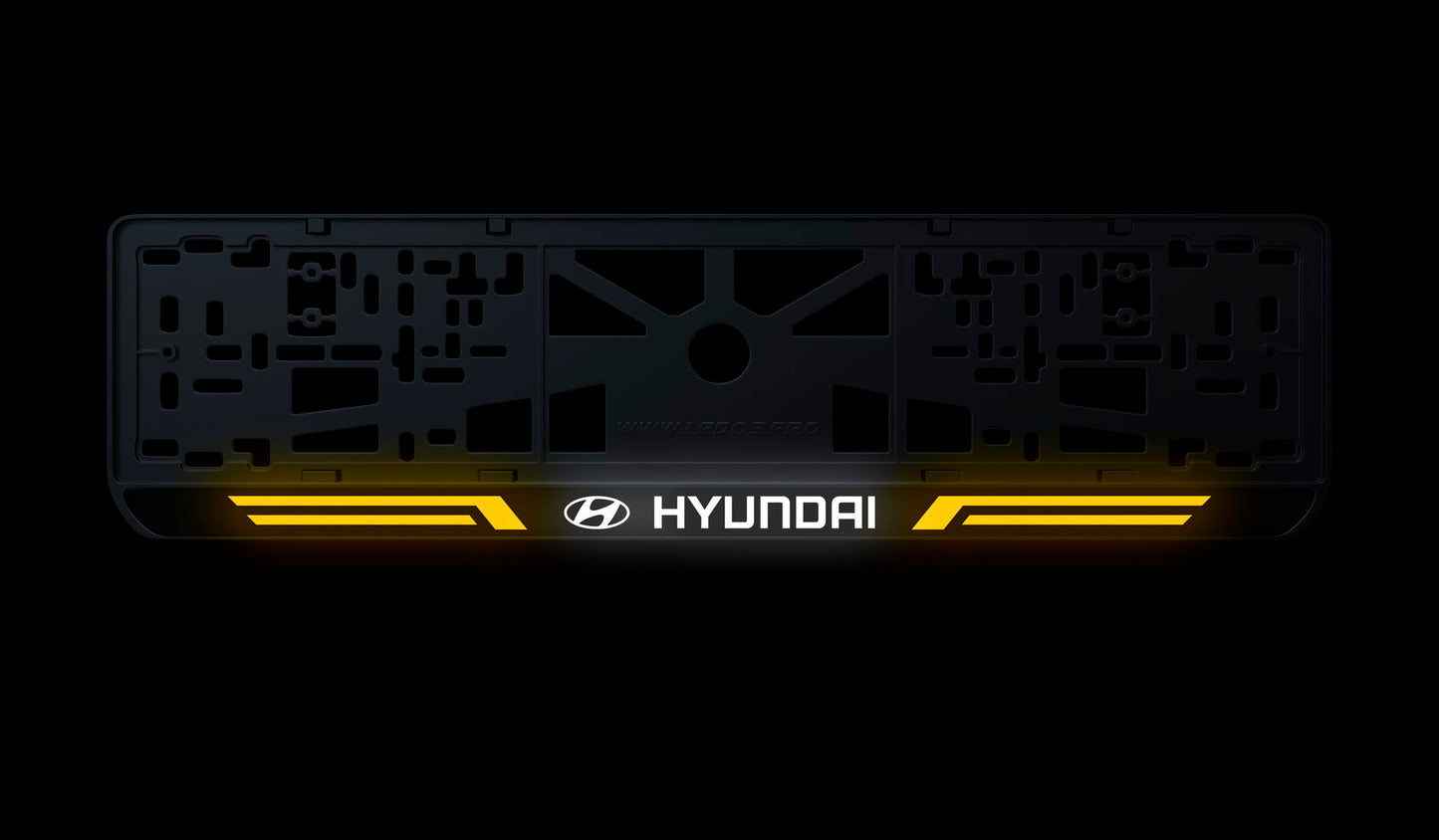 Рамка номерного знаку: Hyundai (стиль #4)