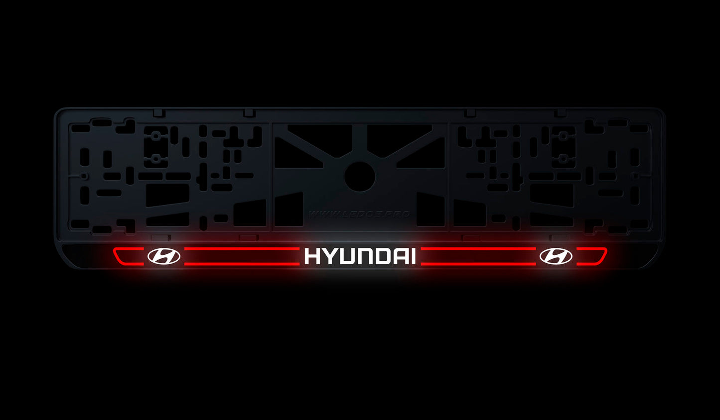 Рамка номерного знаку: Hyundai (стиль #5)