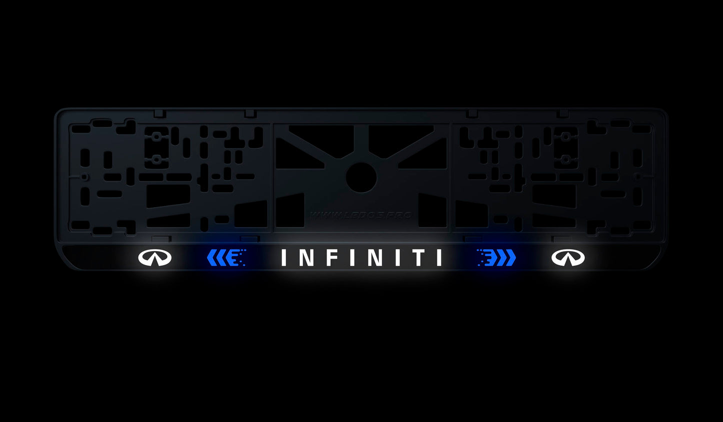 Рамка номерного знаку: Infiniti (стиль #3)