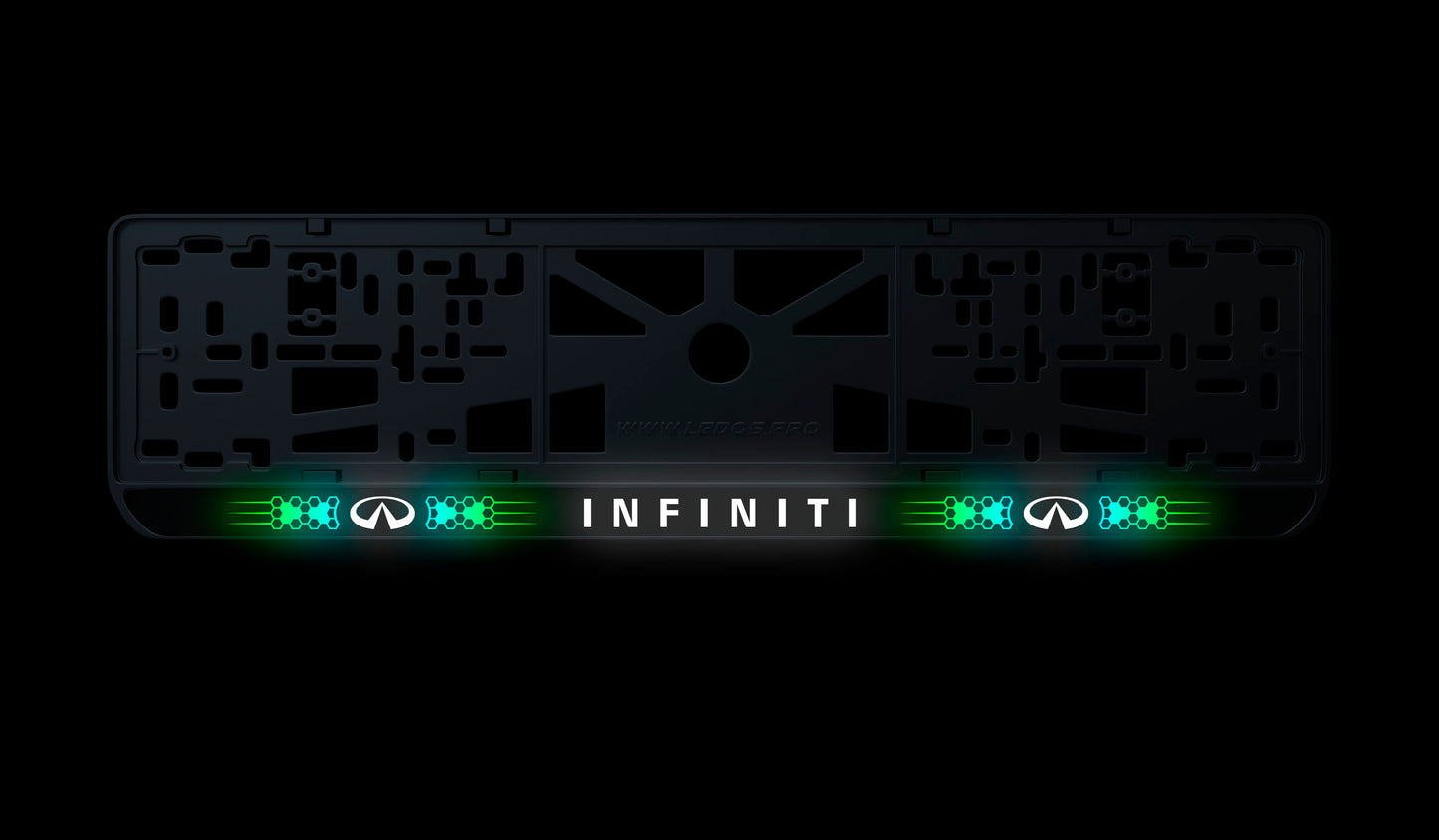 Рамка номерного знаку: Infiniti (стиль #9)