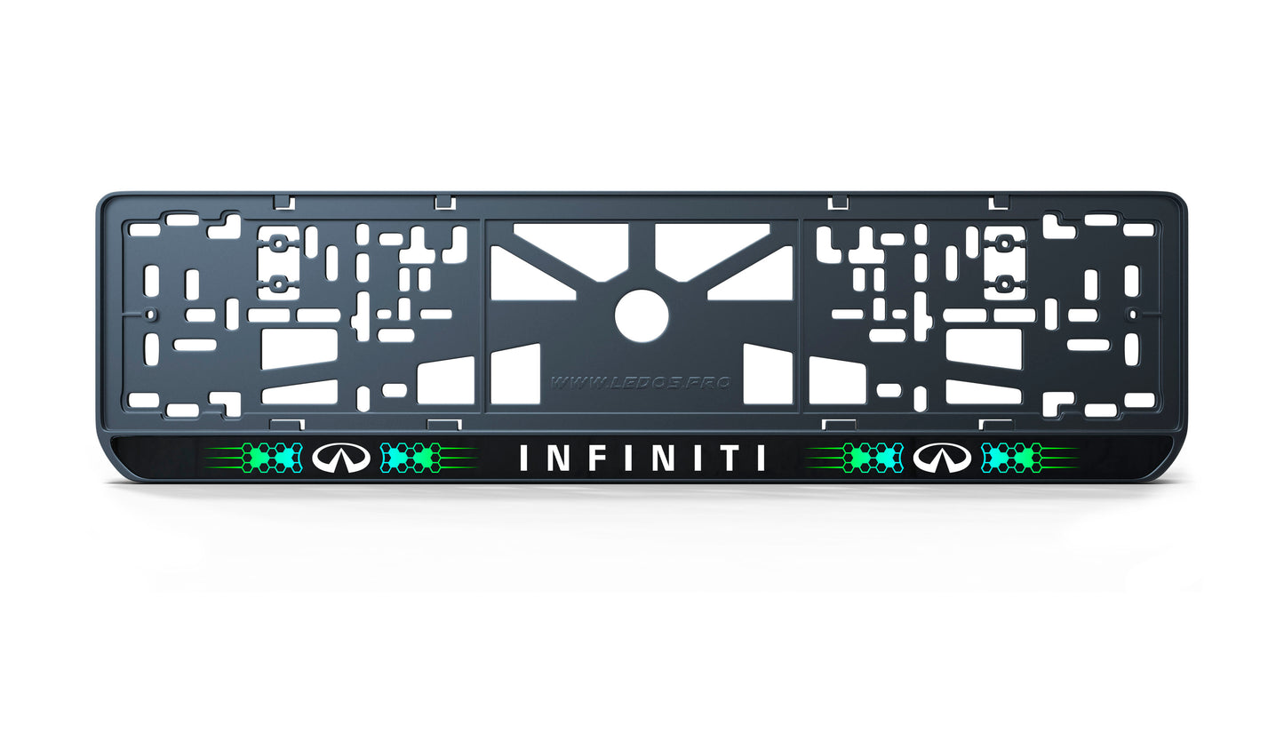 Рамка номерного знаку: Infiniti (стиль #9)
