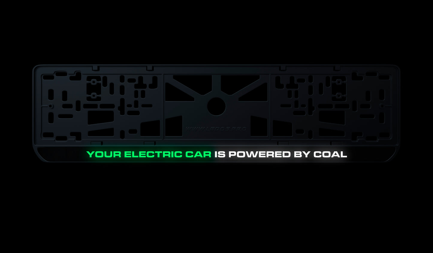 Рамка номерного знаку: Your electric car is powered by coal